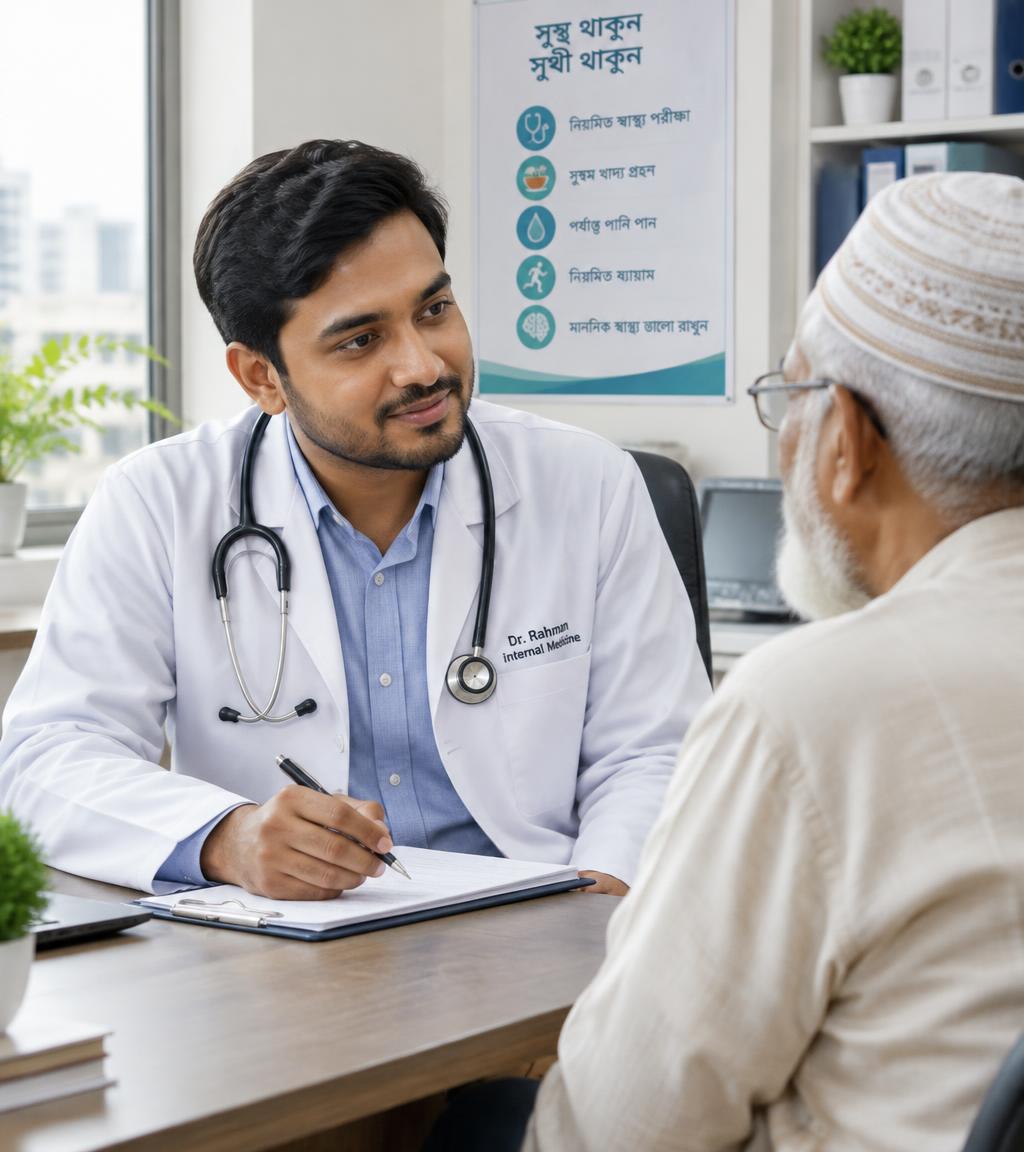 Doctor consulting a patient